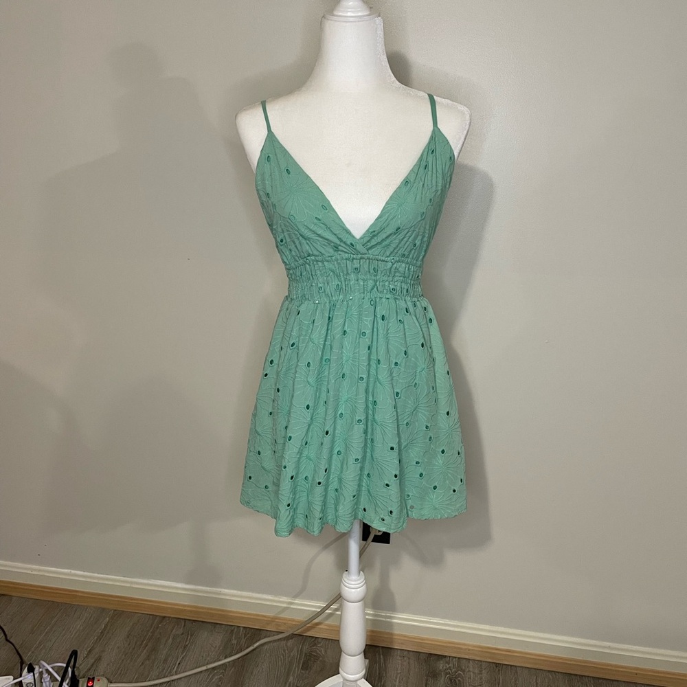 Elegant Green Sleeveless Dress- Juniors NWT